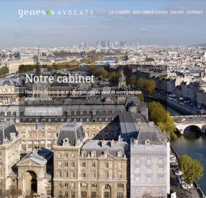 Site du cabinet Genesis Avocats